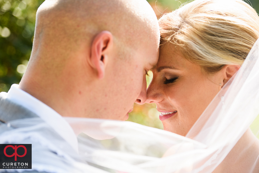 Bride and Groom closeup.