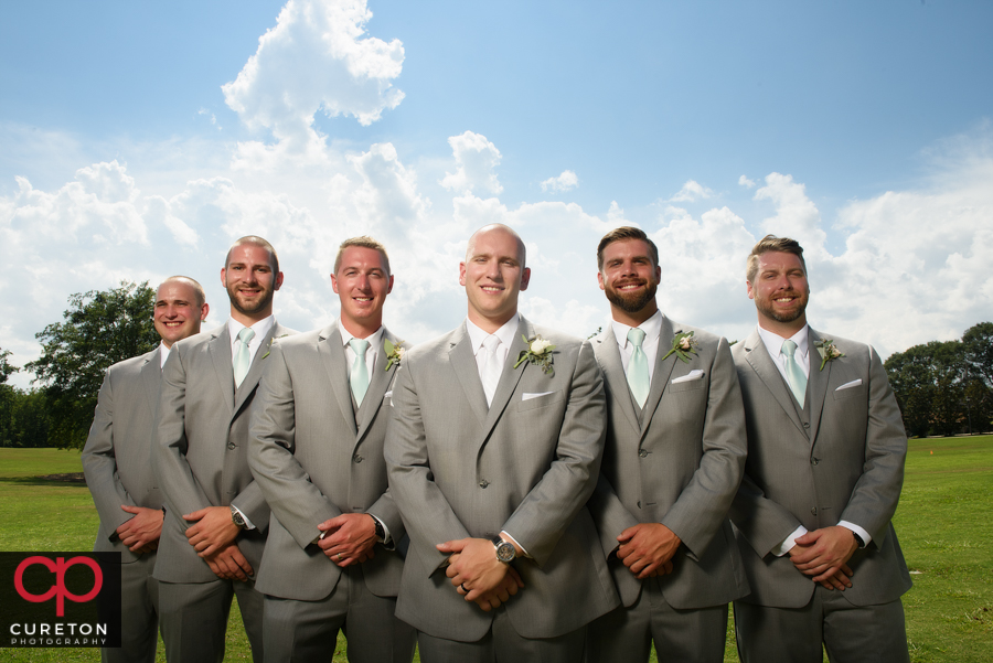 Groomsmen before the wedding.