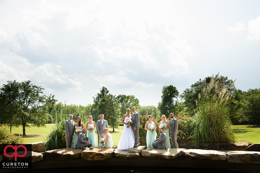 Wedding party at Legacy Park in Greenville,SC.