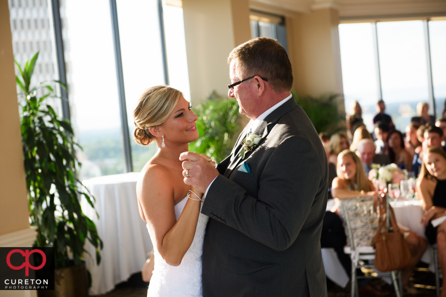 Bride and father dance.