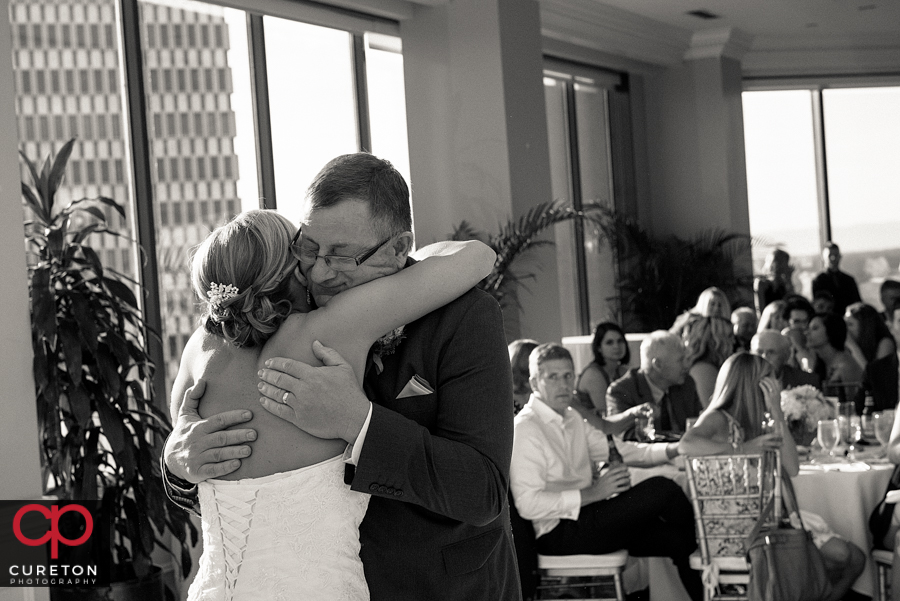 Bride and father dance.