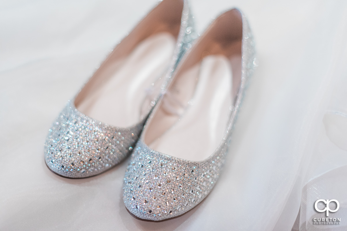 Bride's shoes.