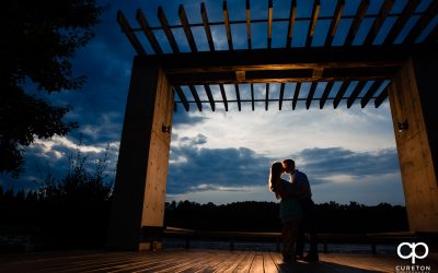 Creative Sunset Engagement in Greenville,SC at Furman University – Katelyn + Troy