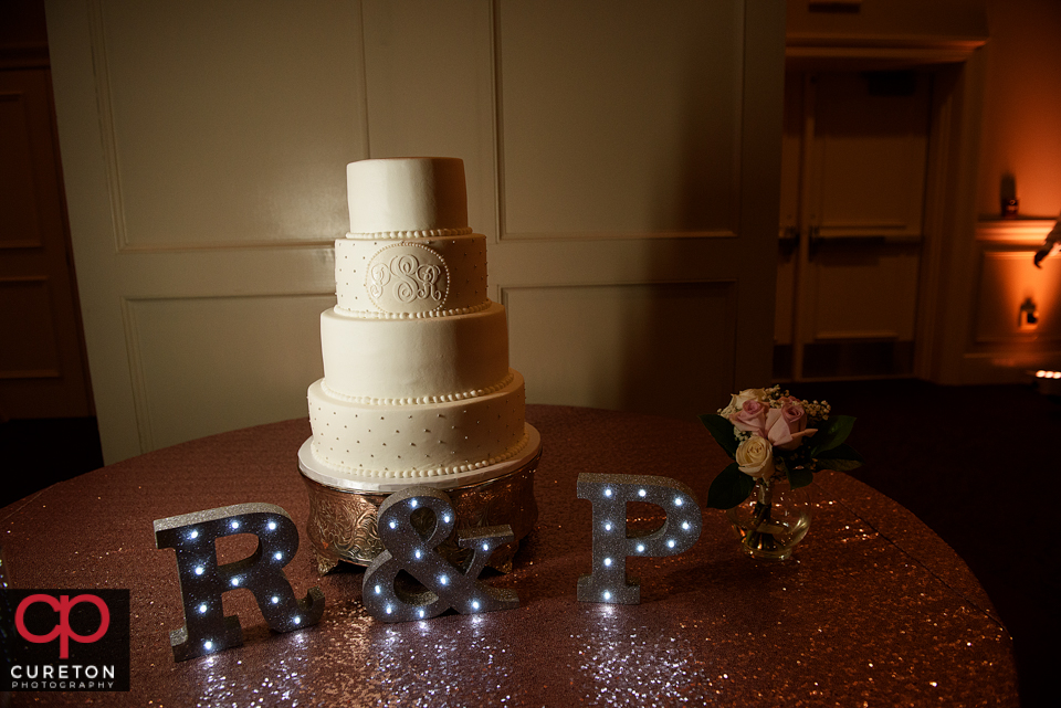 Beautiful wedding cake by Holly's cakes.