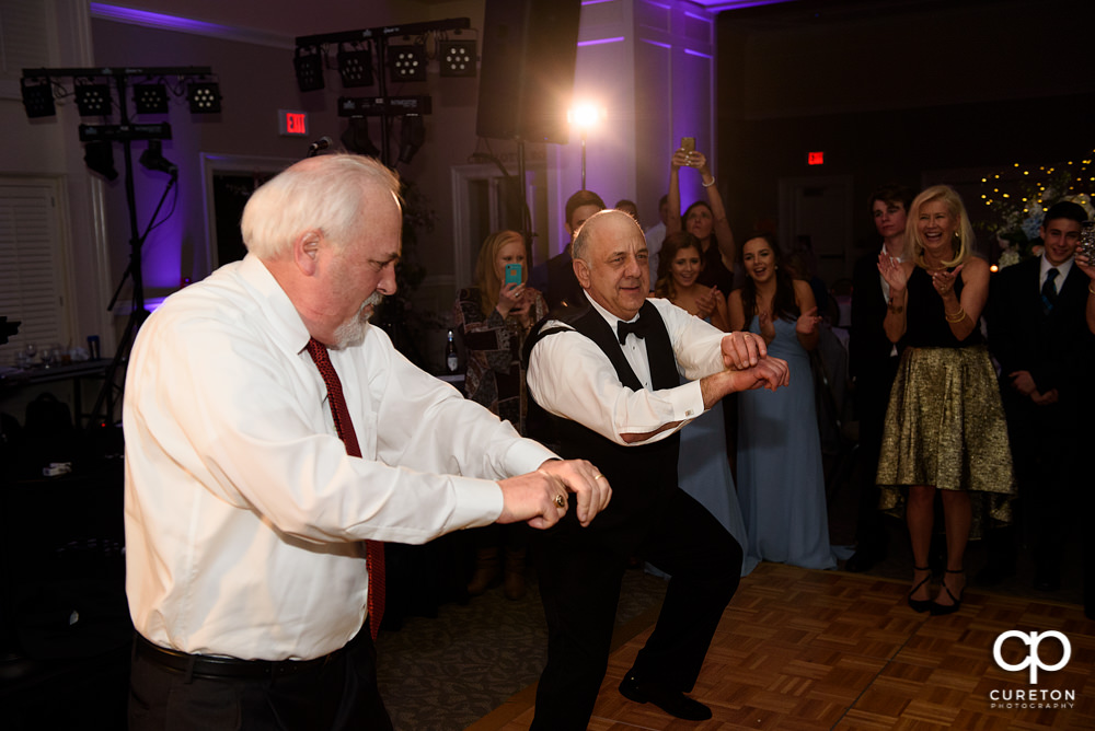 Bride's dad dancing to Gangam Style.