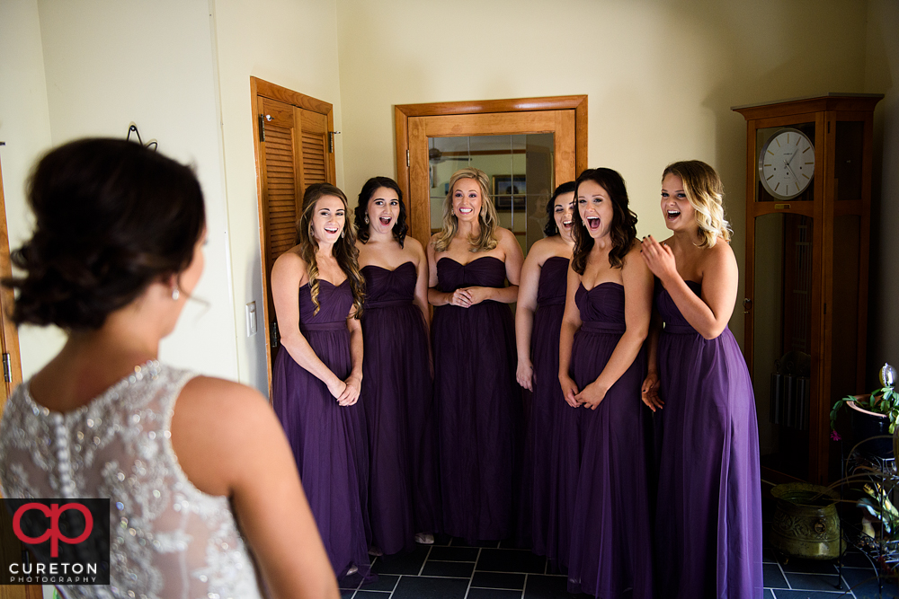 Bridesmaid reveal.
