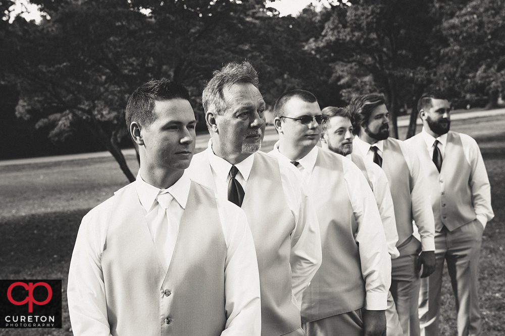 Groomsmen before the wedding.