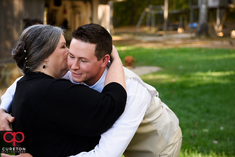 Groom and his mother.