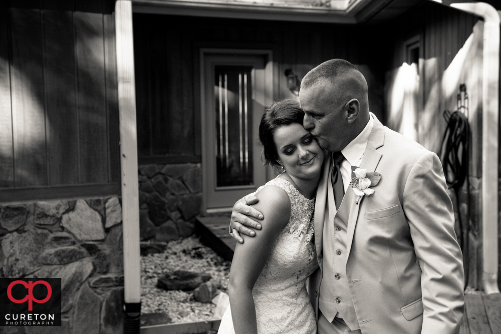 Bride and her father.