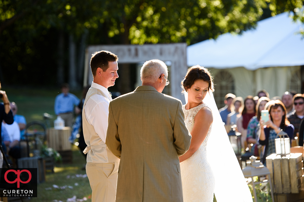 Easley ,South Carolina wedding ceremony.