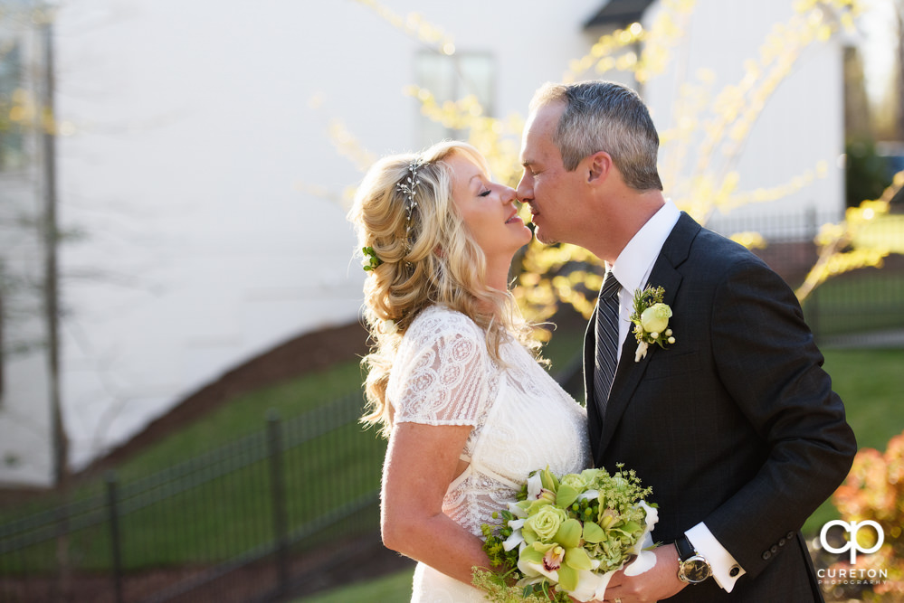 Elegant backyard wedding in the springtime in Greenville,SC.