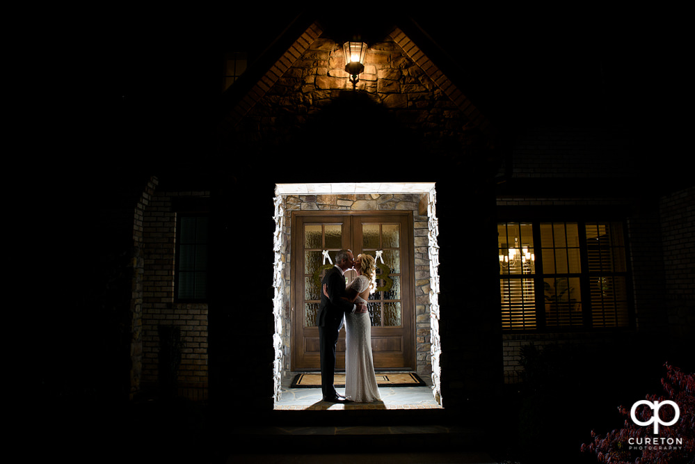 Elegant backyard wedding in the springtime in Greenville,SC.