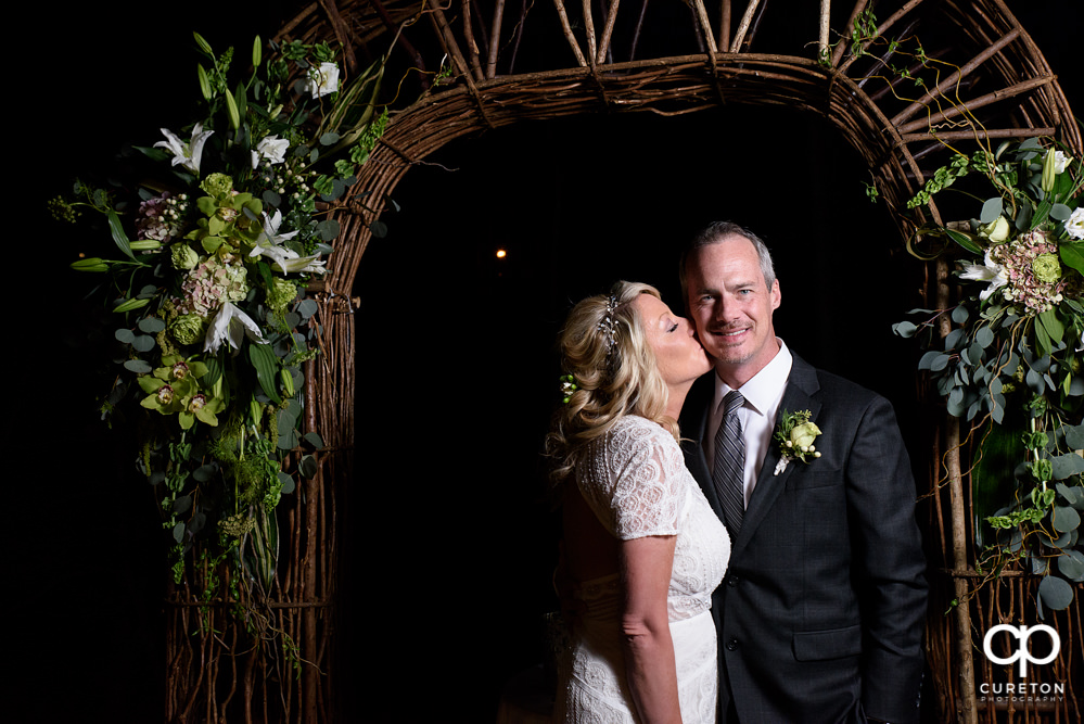 Elegant backyard wedding in the springtime in Greenville,SC.