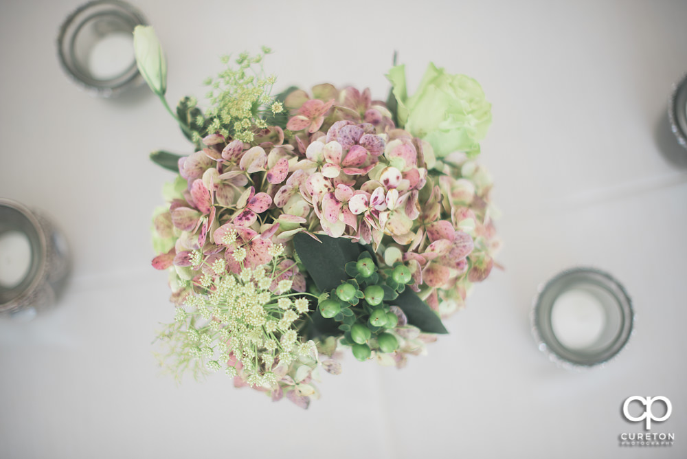 Elegant backyard wedding in the springtime in Greenville,SC.