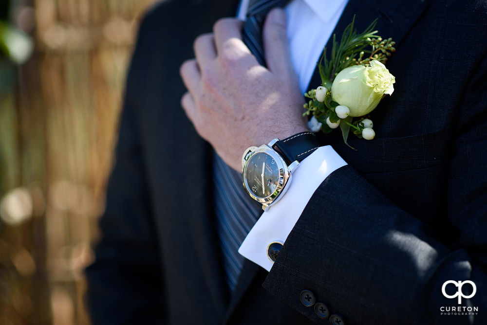 Elegant backyard wedding in the springtime in Greenville,SC.