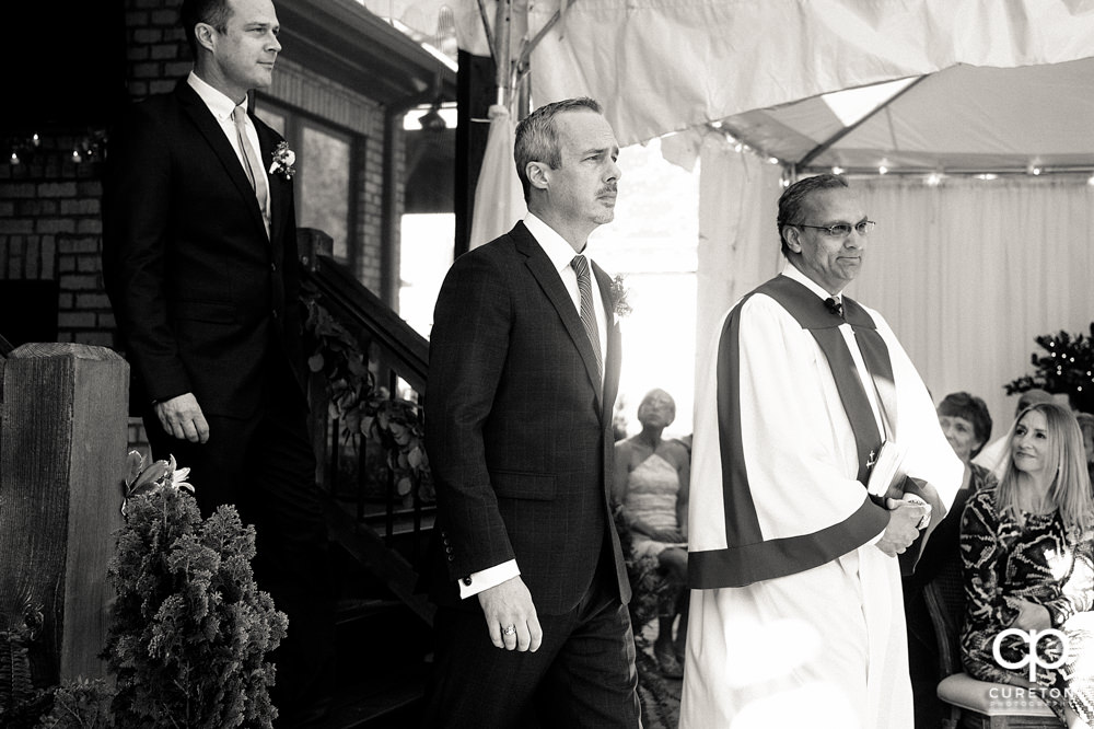 Elegant backyard wedding in the springtime in Greenville,SC.