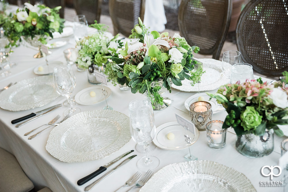 Elegant backyard wedding in the springtime in Greenville,SC.