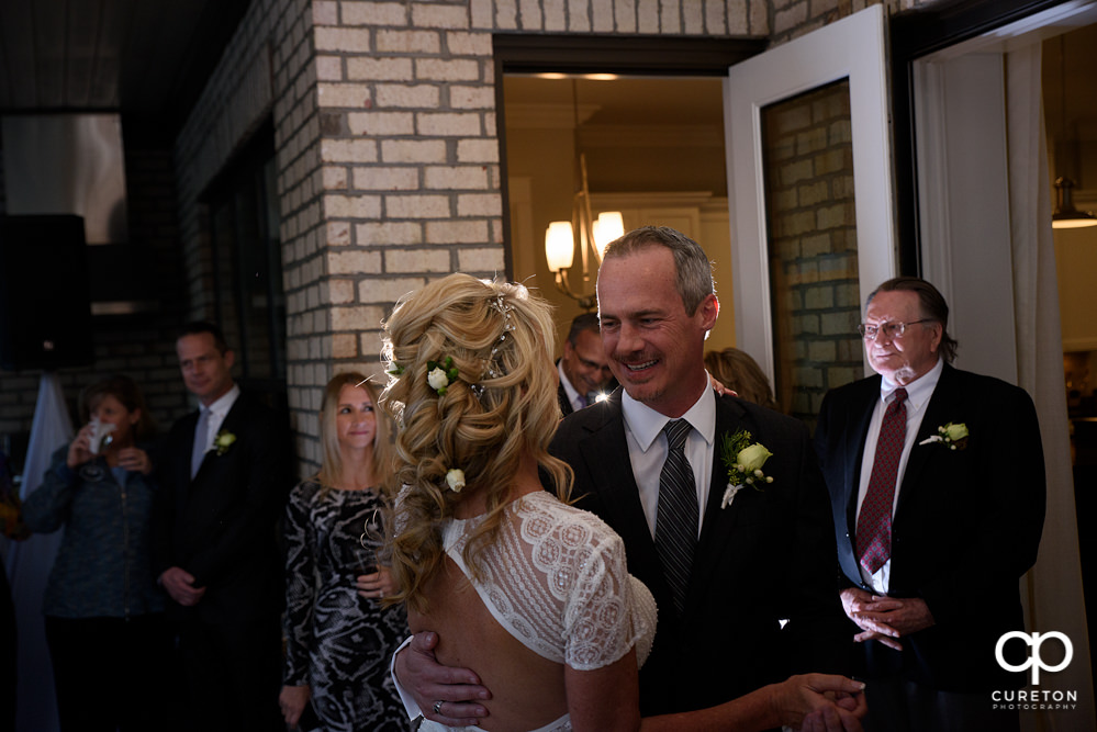 Elegant backyard wedding in the springtime in Greenville,SC.