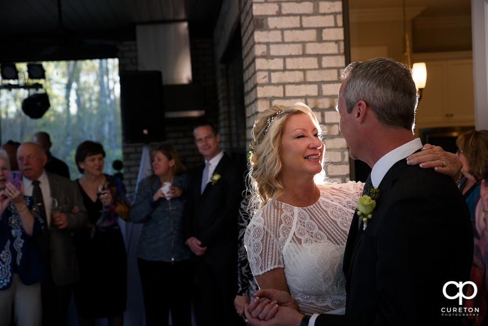 Elegant backyard wedding in the springtime in Greenville,SC.