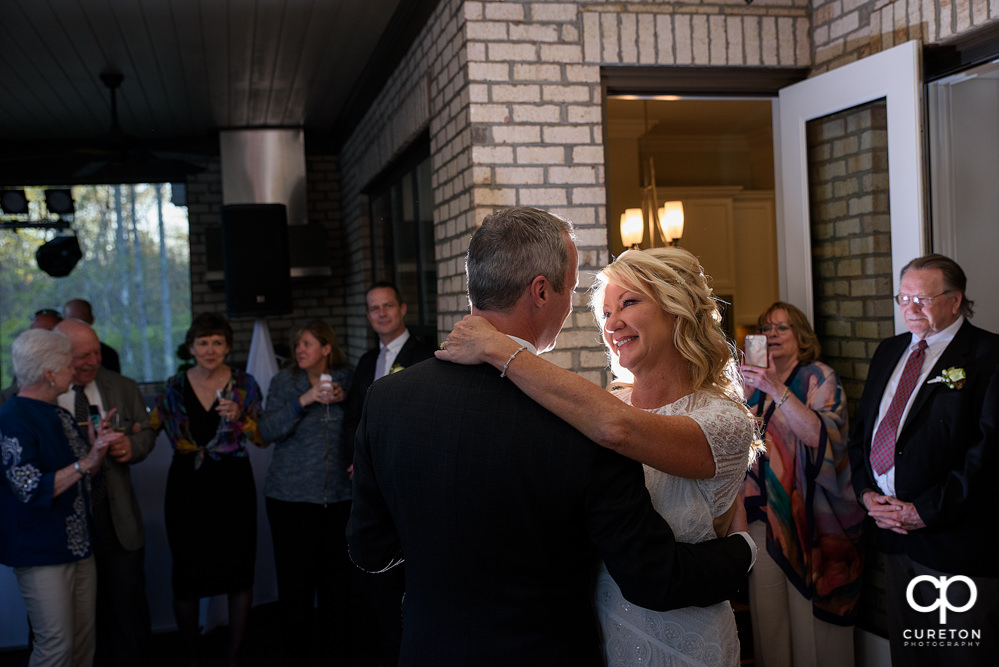 Elegant backyard wedding in the springtime in Greenville,SC.