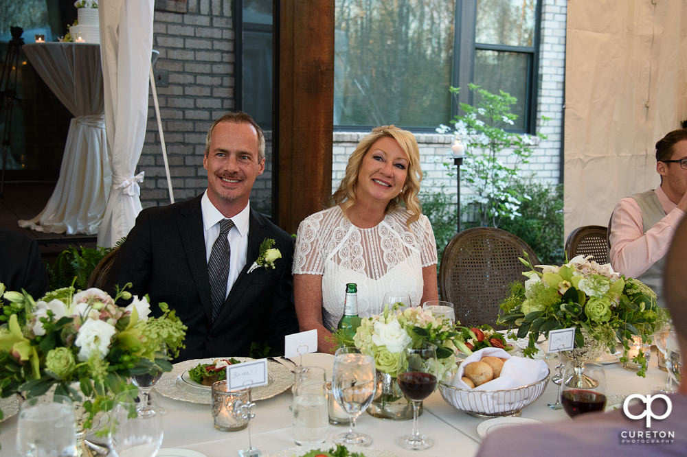 Elegant backyard wedding in the springtime in Greenville,SC.