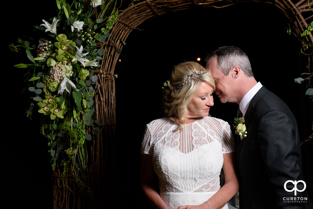 Elegant backyard wedding in the springtime in Greenville,SC.