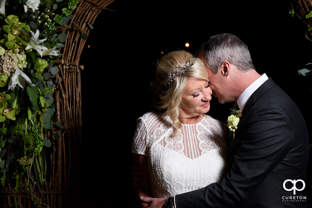 Elegant backyard wedding in the springtime in Greenville,SC.