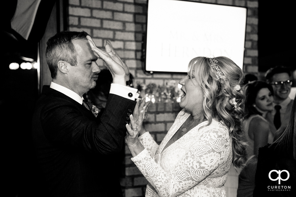 Elegant backyard wedding in the springtime in Greenville,SC.