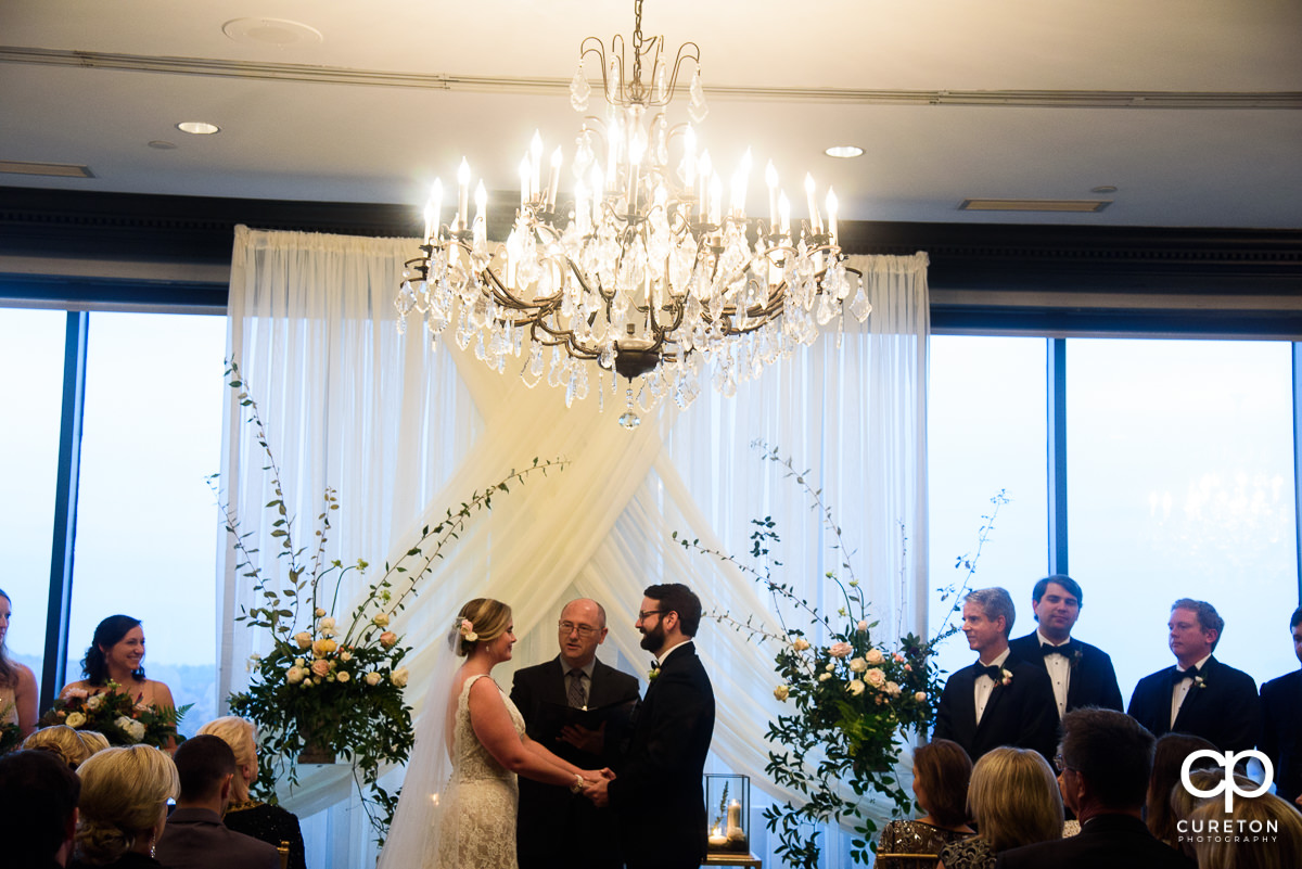 Wedding ceremony at The Commerce Club.