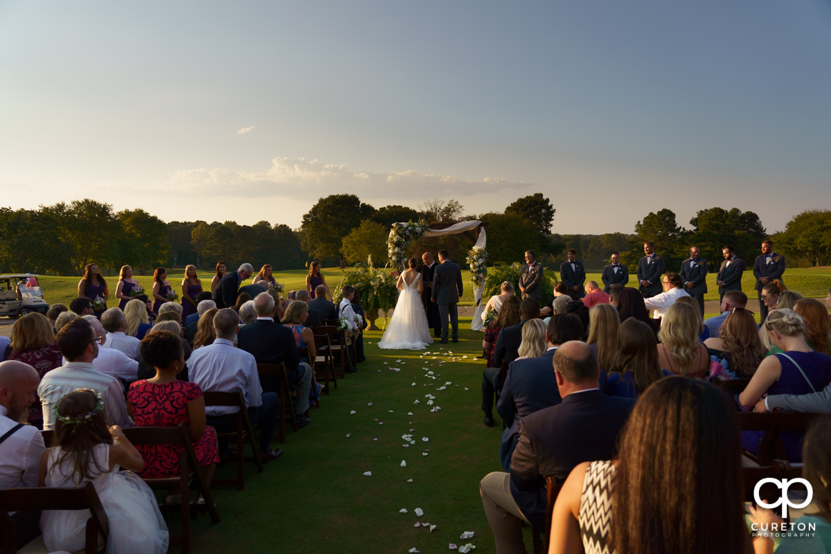 Holly Tree wedding on the golf course.