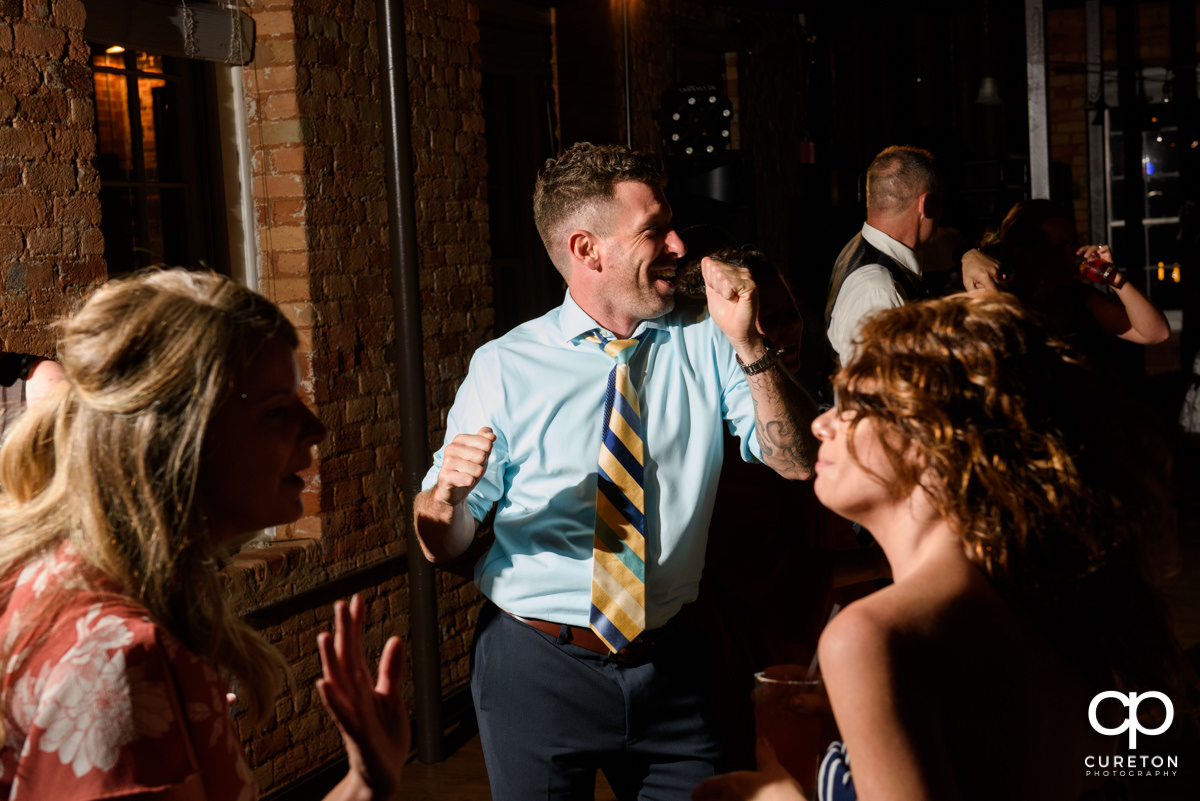 Dancing at the reception.