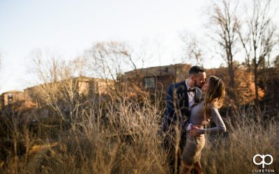 Winter Falls Park Engagement Session in downtown Greenville,SC – Lauren + Cody
