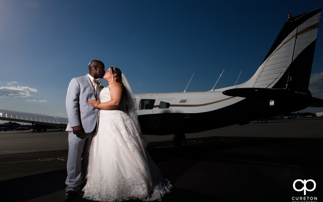 Glassy Chapel Ceremony – Runway Cafe Hangar Reception – Greenville,SC – Jennifer + Hulon