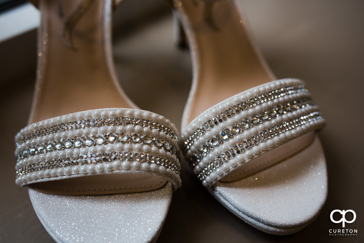 Bride's shoes detail.