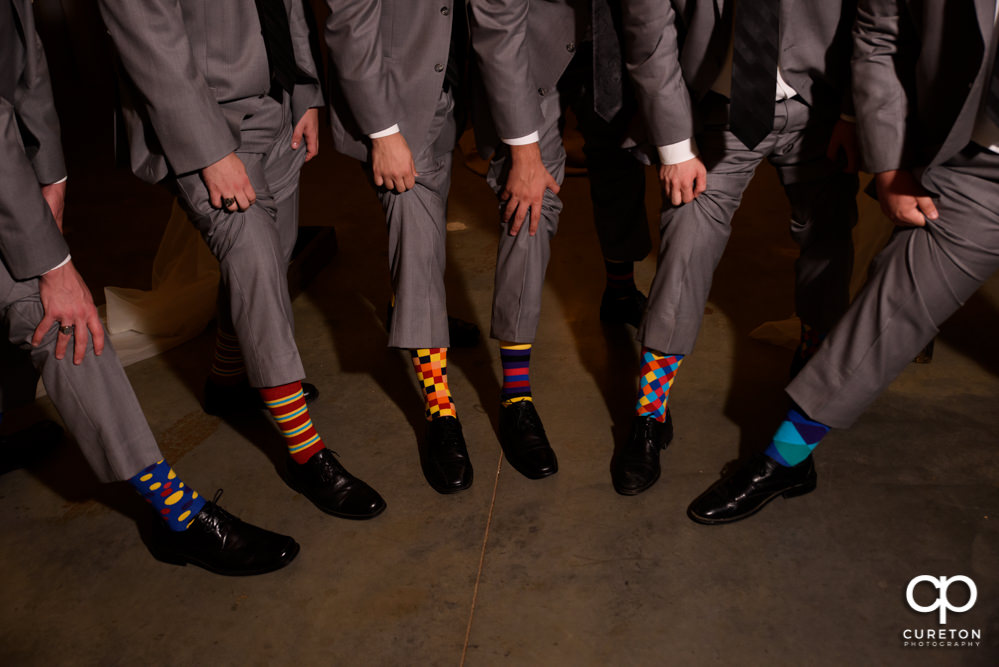 Groom and groomsmen's socks.