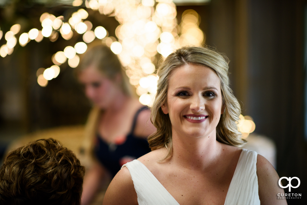 Bride before her wedding.