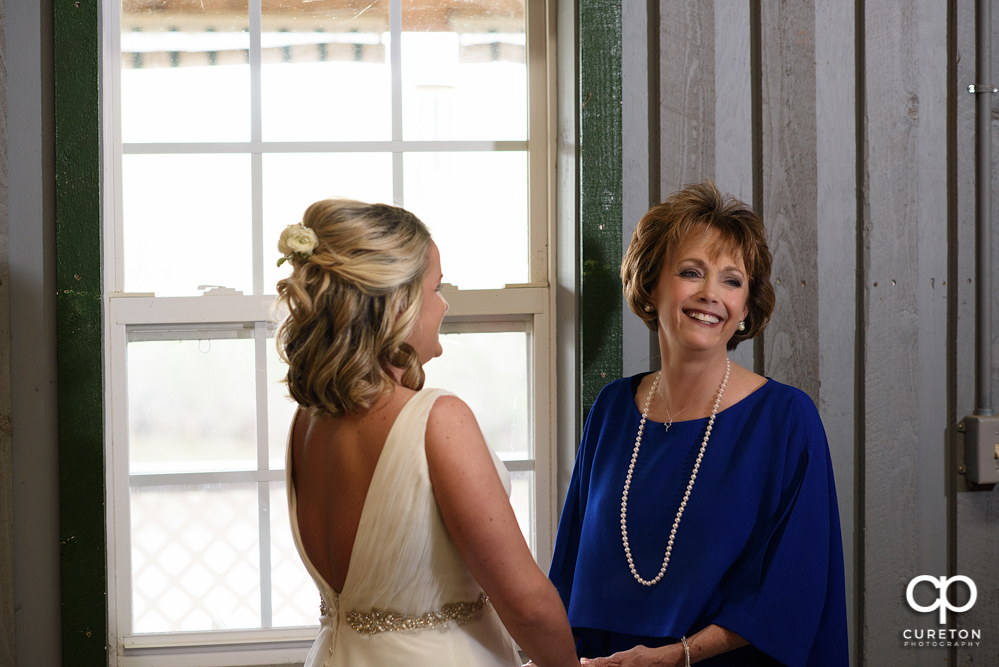 Bride and her mother.