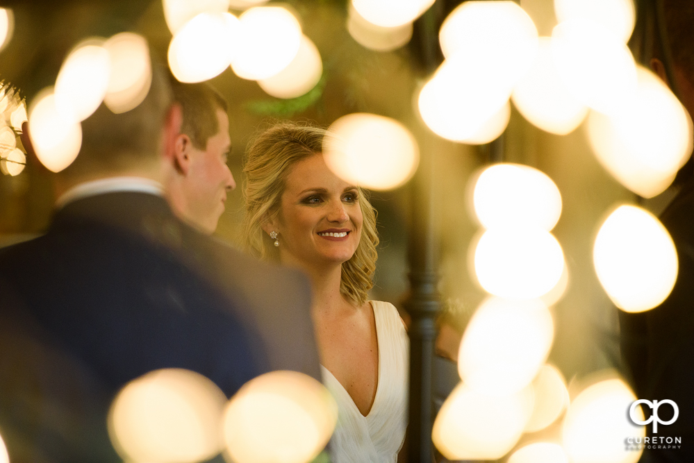 Wedding ceremony at Greenbrier Farms in Easley, SC.