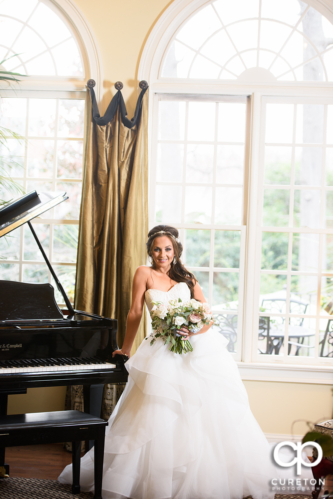 Natural Light Bridal session in Greenville,SC by Cureton Photography.