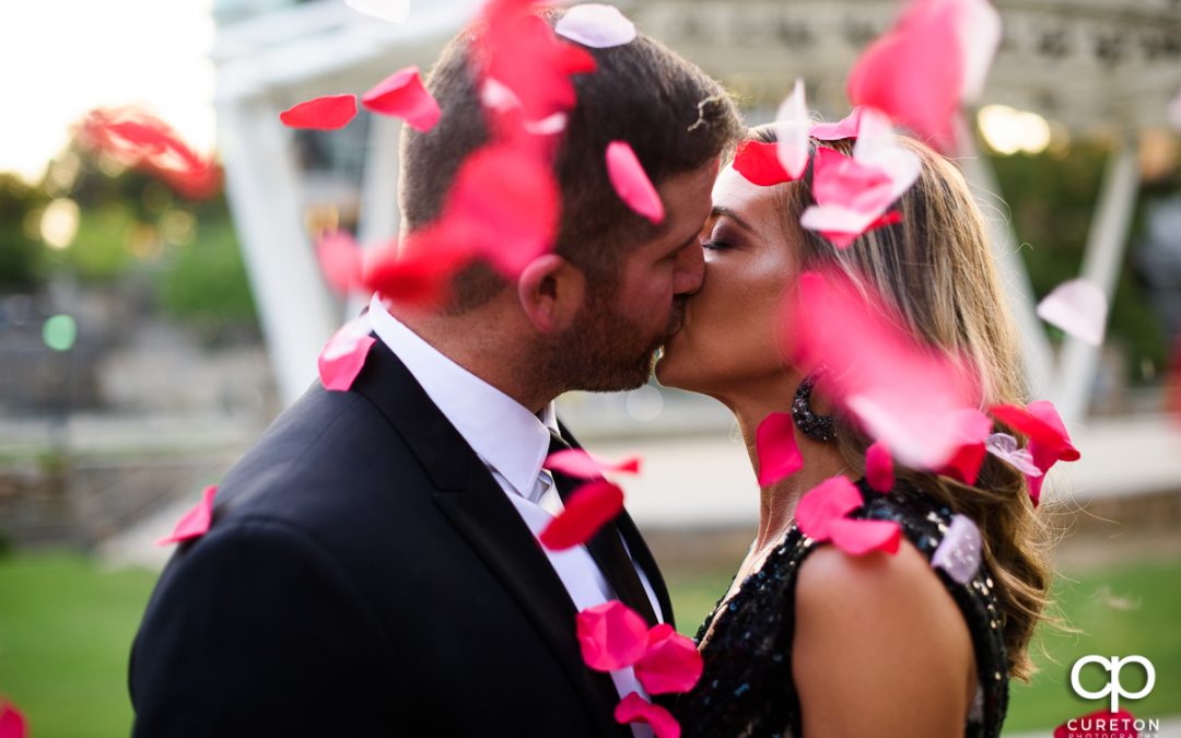 Engagement Session Behind the Peace Center in downtown Greenville – MacKenzie + Jake