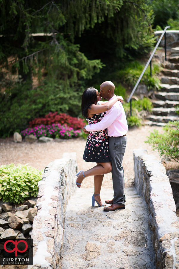 Married couple enjoying the day in downtown Greenville.