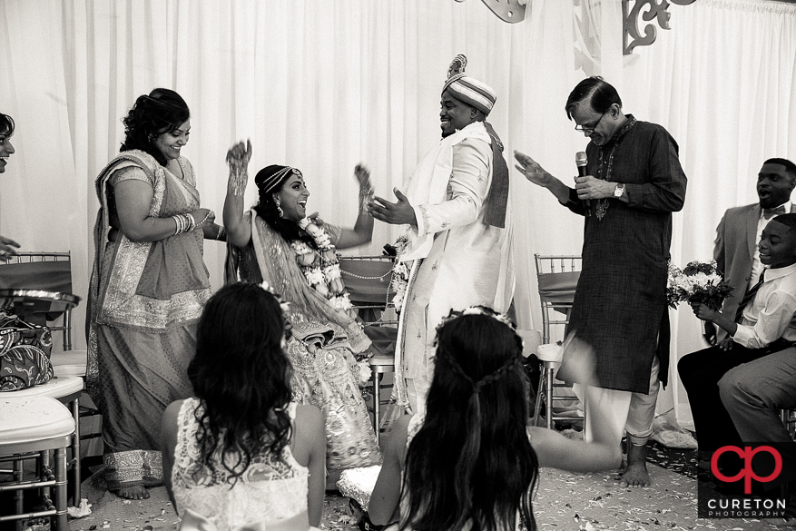 Indian wedding ceremony at the Vedic Center.