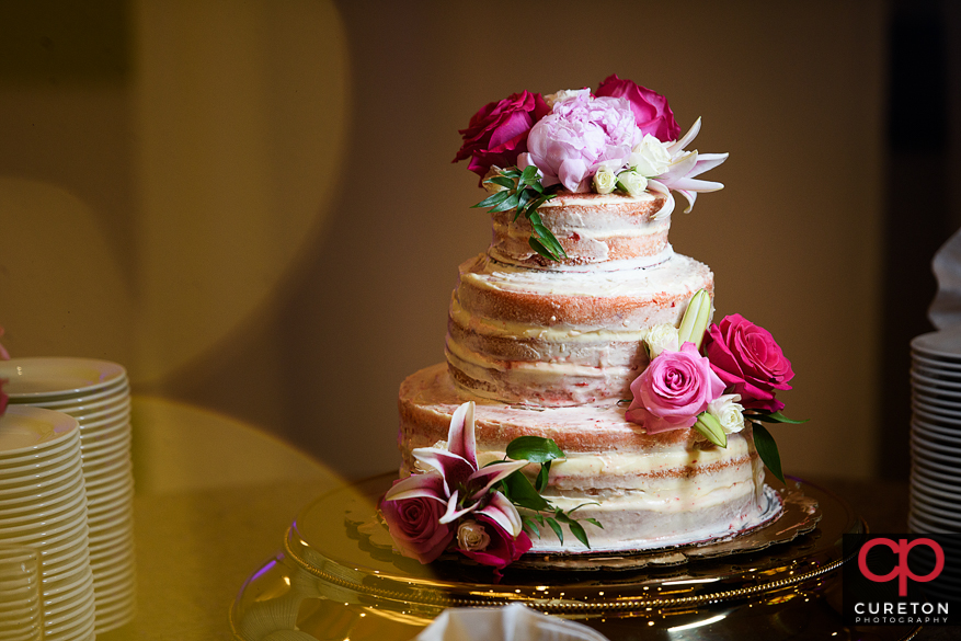 Wedding cake at Embassy Suites.