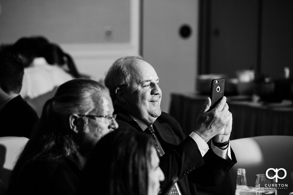 Father of the bride making a speech.