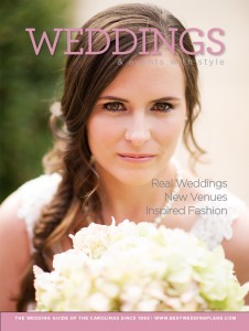Cover of Greenville Wedding Magazine - Weddings with Style short by Cureton Phtoography.