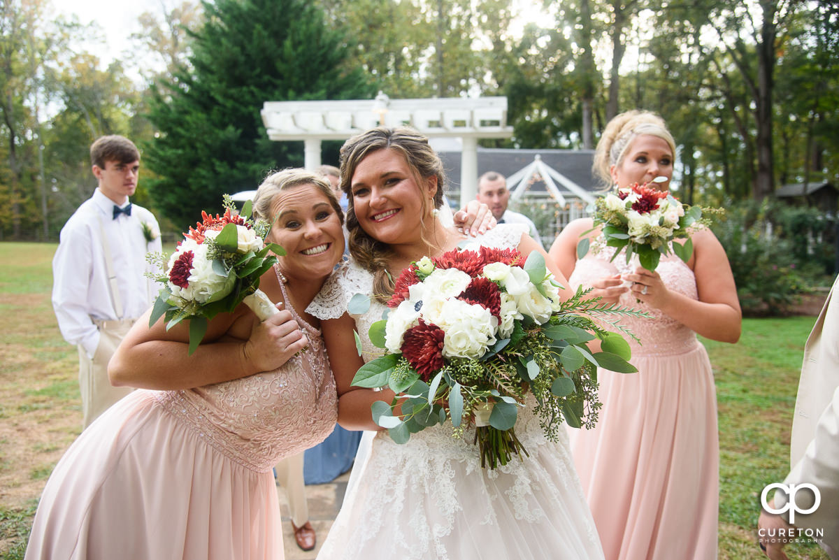 Bride and her sister.