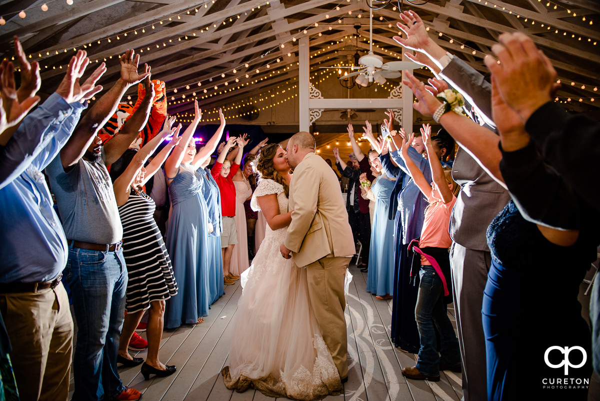 Wedding exit at The Grove at Pennington.