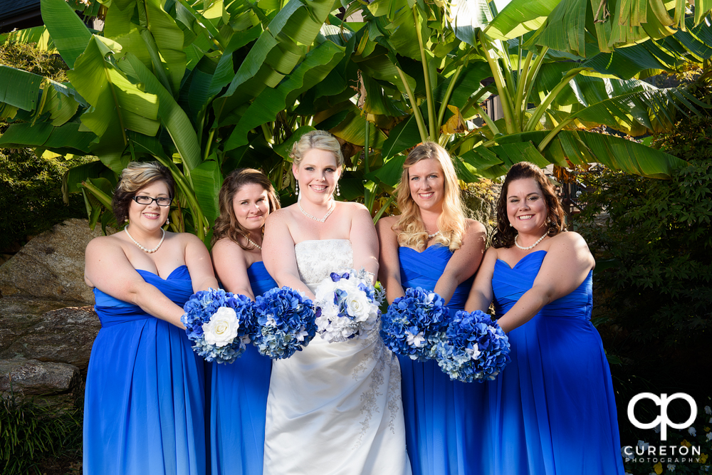 Bride and bridesmaids.