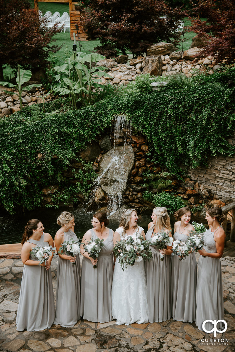 Bride and her bridesmaids.