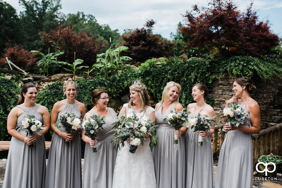 Bride and her bridesmaids.